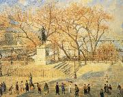 The statue of the morning sun Camille Pissarro